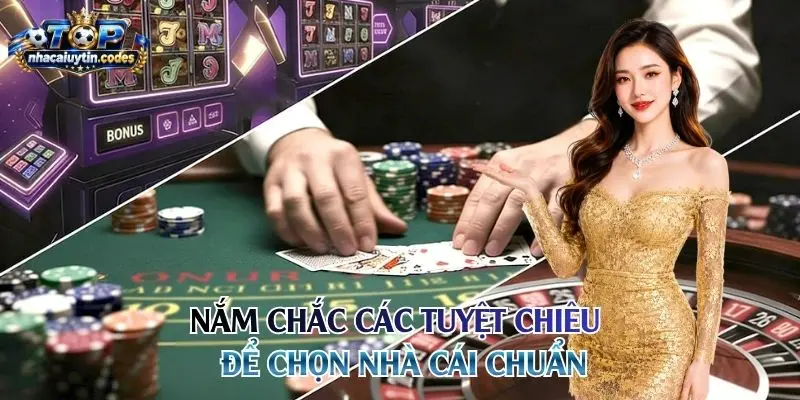 Nắm chắc các tuyệt chiêu để chọn nhà cái chuẩn